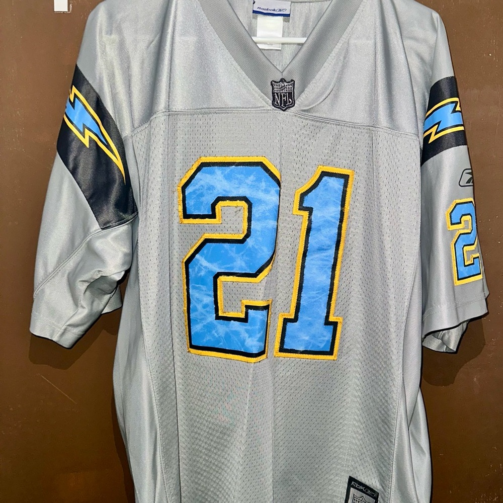 Vintage San Diego Chargers Reebok Gray Sports Jersey